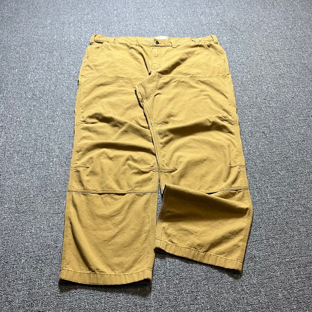 Carhartt Rugged Flex Relaxed Fit Double Knee Work Pants 46x32 Brown BN2802-M